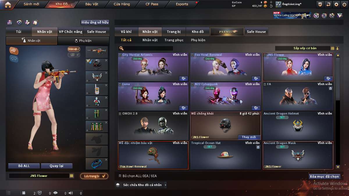 shop acc cf uy tin gia re